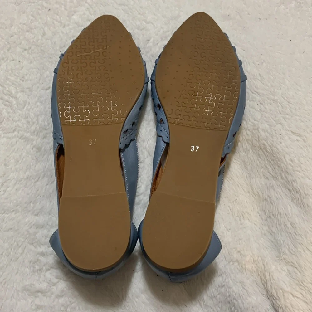 Spring Step Blue Flats - Picture 6 of 9